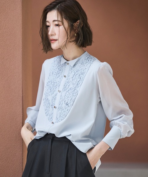 RUIRUE BOUTIQUE(ルイルエブティック) ブラウス シャツ 洗える RUIRUE BOUTIQUE(ルイルエブティック) ブラウス シャツ 洗える