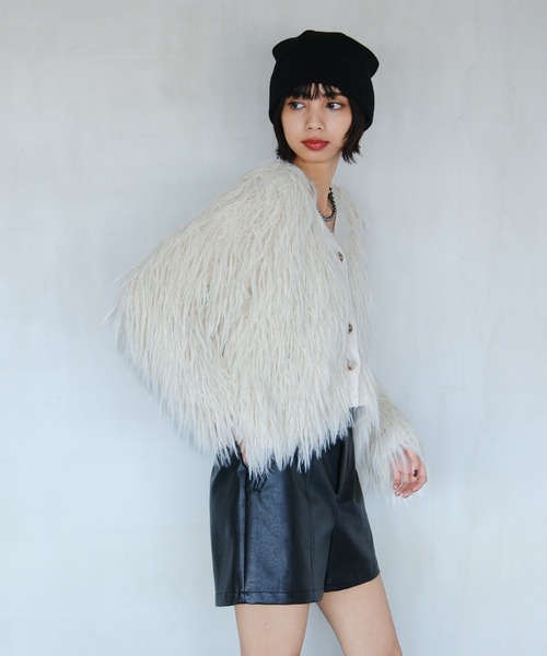 PAGEBOY モンスターフェザーカーディガン PAGEBOY（ページボーイ）の「モンスターフェザーカーディガン