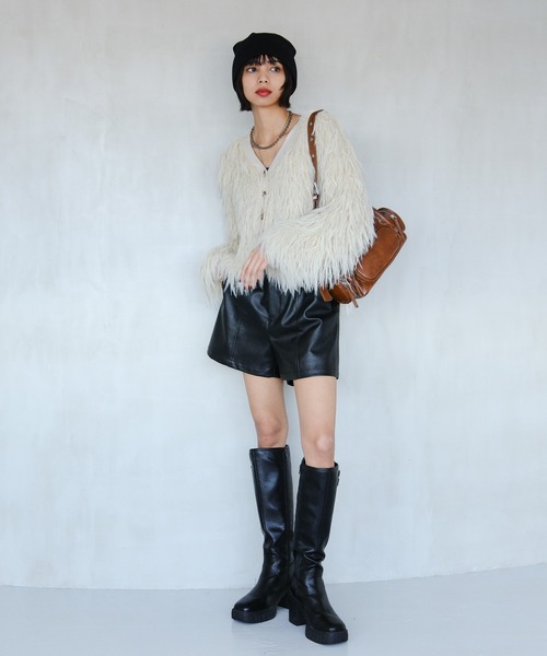 PAGEBOY ファーニットカーディガン キャメル PAGEBOY - PAGEBOY ファーニットカーディガン キャメルの通販 by Milk