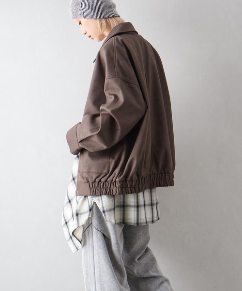 SpRay（スプレイ） ブルゾン アウター ヴィンテージスウェードZIP