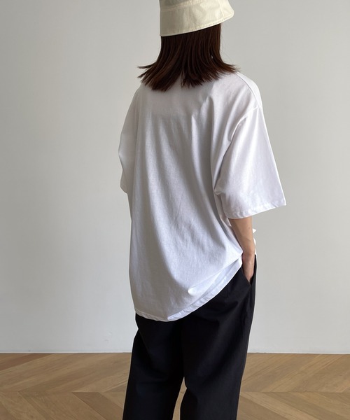 「CANAL JEAN」 半袖Tシャツ ONE SIZE ホワイト レディース_画像3