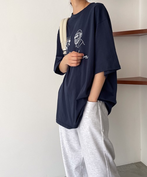 「CANAL JEAN」 半袖Tシャツ ONE SIZE ホワイト レディース_画像5