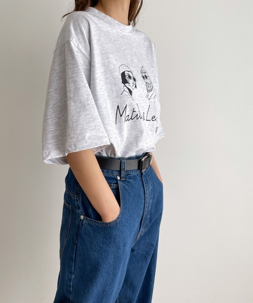 「CANAL JEAN」 半袖Tシャツ ONE SIZE ホワイト レディース_画像9