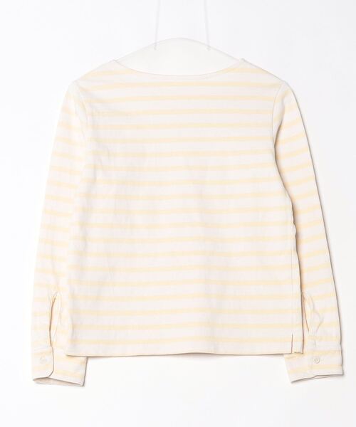 「PHEENY」 ボーダー柄長袖カットソー FREE イエロー レディース_画像2