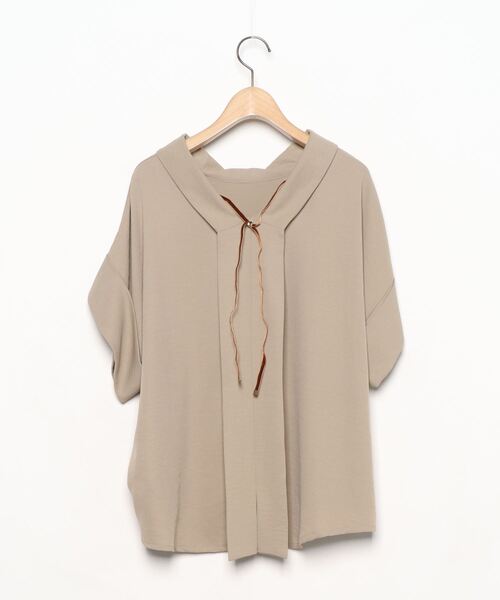 「Gready Brilliant」 7分袖ブラウス 38 ベージュ レディース_画像2