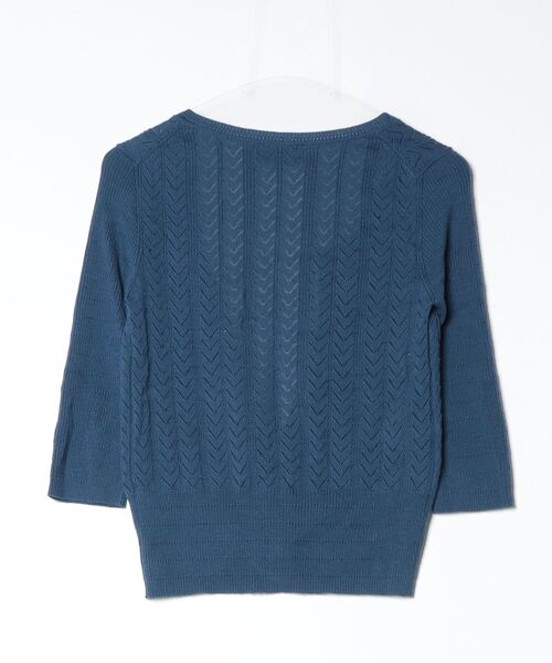 UNTITLED（アンタイトル） ニットカーディガン 2 ネイビー レディース