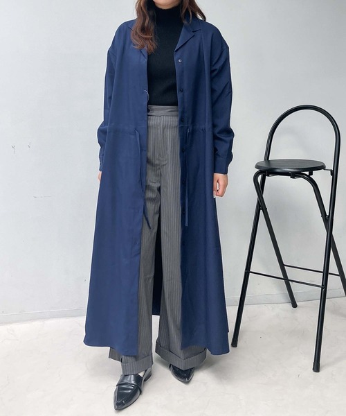 未使用 タグ付 マルティニーク ロングワンピース ウエストリボン ブルー 青 ワンピース/ドレス・ワンピース商品一覧｜martinique(マルティニーク