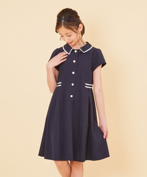 CHOPIN（ショパン） 「KIDS」半袖ワンピース 160cm ネイビー キッズ