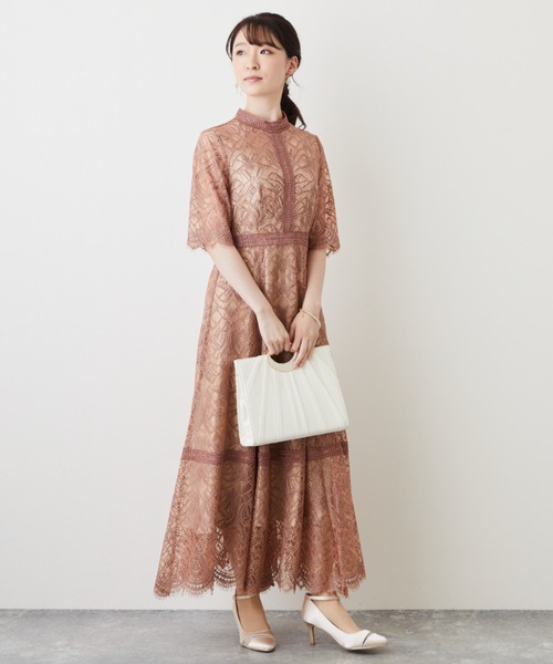 「Dorry Doll」 半袖ワンピース L ラベンダー レディース_画像2