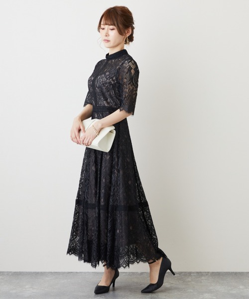 「Dorry Doll」 半袖ワンピース L ラベンダー レディース_画像3