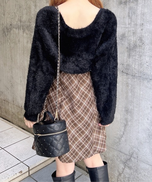 INGNI（イング） ワンピース 「WEB限定」フェザーボレロニット＋