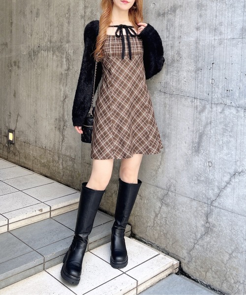 INGNI（イング） ワンピース 「WEB限定」フェザーボレロニット＋