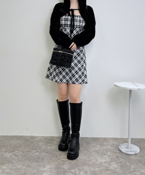 INGNI（イング） ワンピース 「WEB限定」フェザーボレロニット＋
