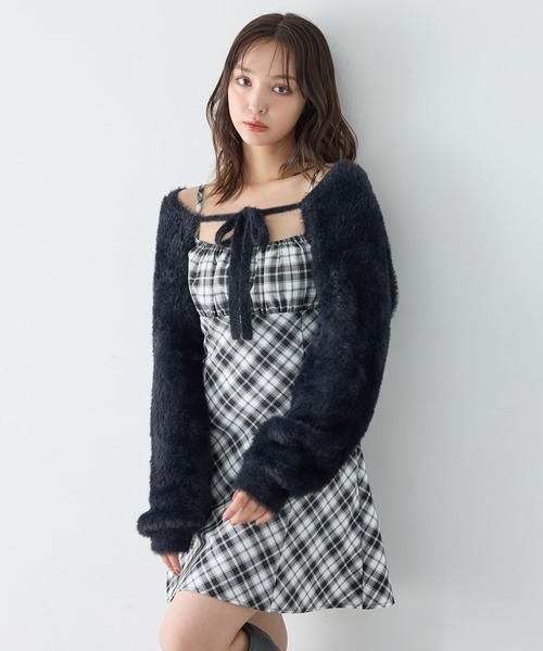 INGNI（イング） ワンピース 「WEB限定」フェザーボレロニット＋