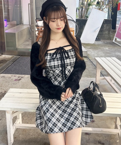 INGNI（イング） ワンピース 「WEB限定」フェザーボレロニット＋