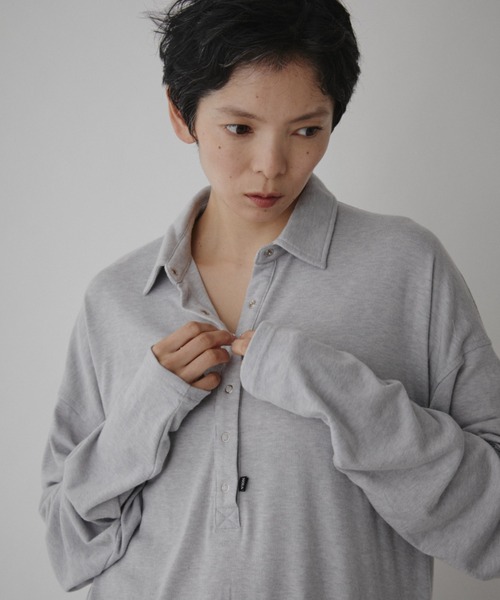 VION ポロシャツ ポロ Polo Loose Long Sleeve TEE / ポロルーズロング