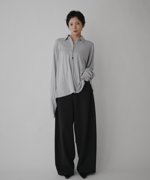 VION ポロシャツ ポロ ポロルーズロングスリーブティー / Polo Loose