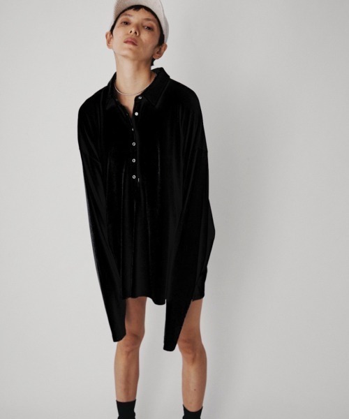 VION ポロシャツ ポロ Polo Loose Long Sleeve TEE / ポロルーズロング