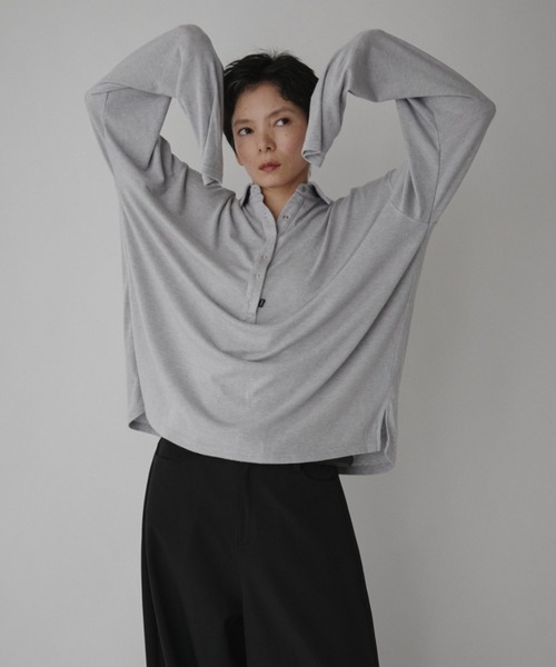 VION ポロシャツ ポロ Polo Loose Long Sleeve TEE / ポロルーズロング