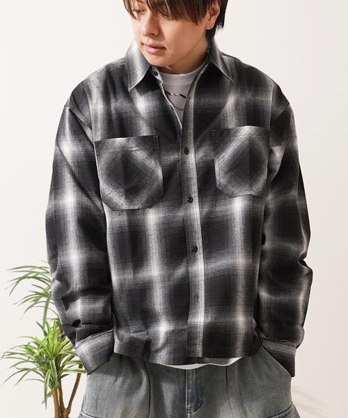 シャツ オンブレチェックシャツ / Ombre Check Shirt メンズ シャツ オンブレチェックシャツ / Ombre Check Shirt メンズ