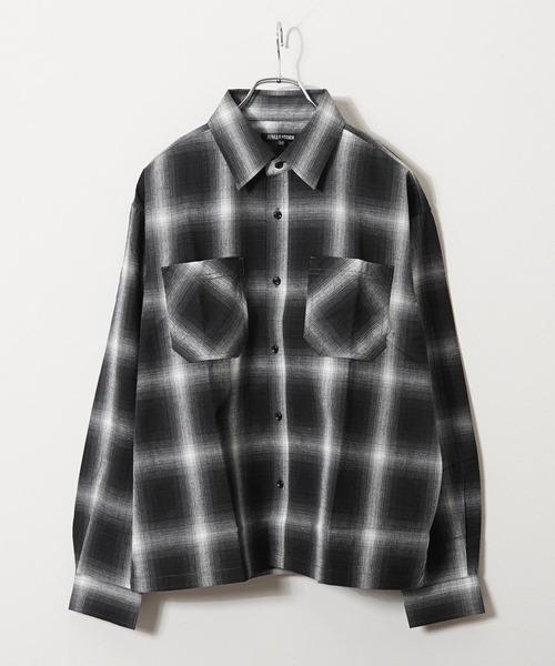 PERRY ELLIS オンブレチェックシャツ Mサイズ シャツ オンブレチェックシャツ / Ombre Check Shirt メンズ