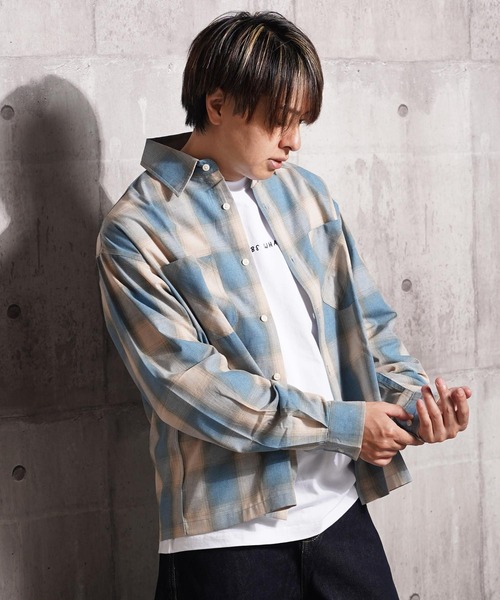 シャツ オンブレチェックシャツ / Ombre Check Shirt メンズ
