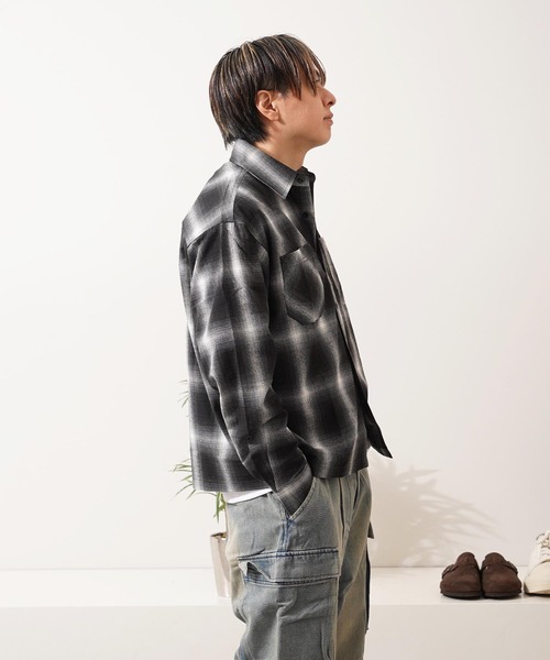 シャツ オンブレチェックシャツ / Ombre Check Shirt メンズ