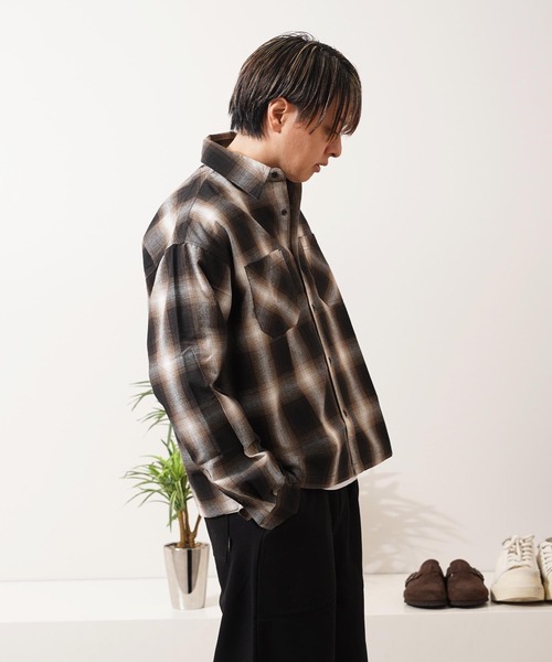 シャツ オンブレチェックシャツ / Ombre Check Shirt メンズ