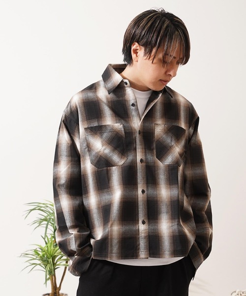 シャツ オンブレチェックシャツ / Ombre Check Shirt メンズ