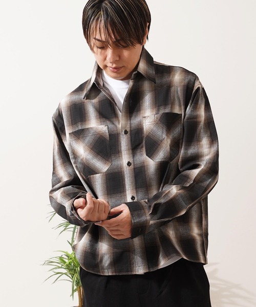 シャツ オンブレチェックシャツ / Ombre Check Shirt メンズ