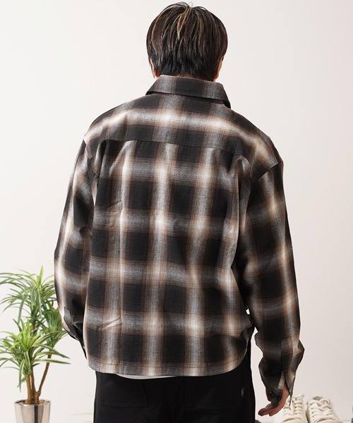 PERRY ELLIS オンブレチェックシャツ Mサイズ シャツ オンブレチェックシャツ / Ombre Check Shirt メンズ