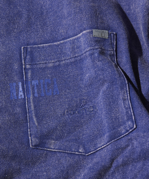 「NAUTICA」 半袖Tシャツ MEDIUM ベージュ メンズ_画像4