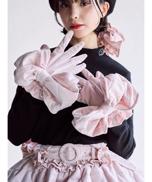 lilLilly（リルリリー） tシャツ ロゴタートルリブトップス レディース