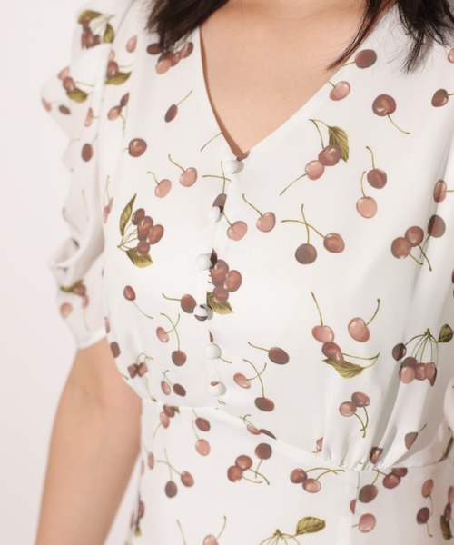 「Rirandture」 半袖ワンピース 2 オフホワイト レディース_画像2