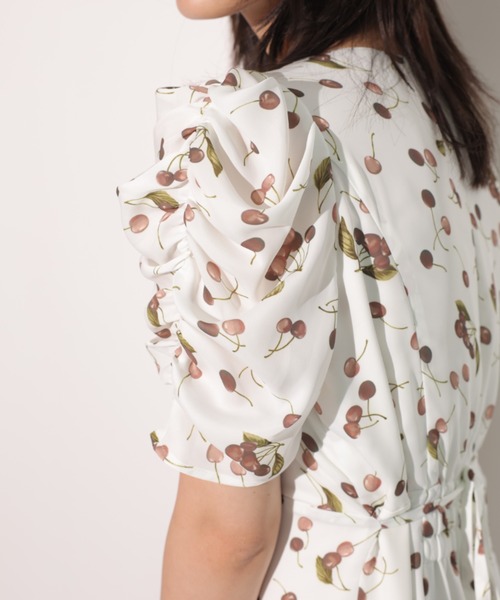 「Rirandture」 半袖ワンピース 2 オフホワイト レディース_画像3