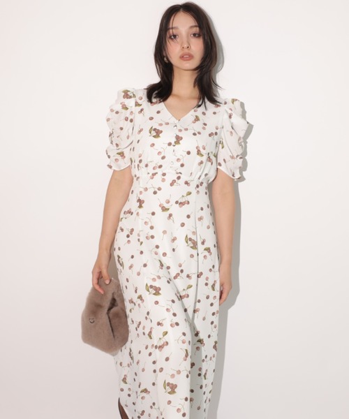 「Rirandture」 半袖ワンピース 2 オフホワイト レディース_画像4