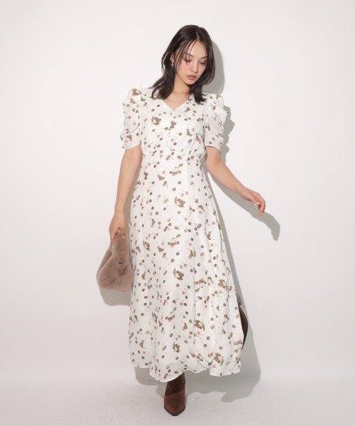 「Rirandture」 半袖ワンピース 2 オフホワイト レディース_画像8