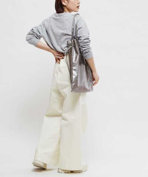 CONVERSE TOKYO トートバッグ METALLIC GATHERED TOTE BAG レディース