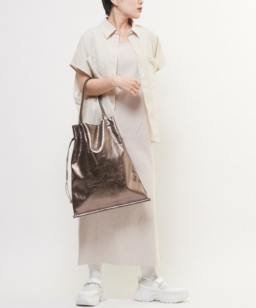 CONVERSE TOKYO トートバッグ METALLIC GATHERED TOTE BAG レディース