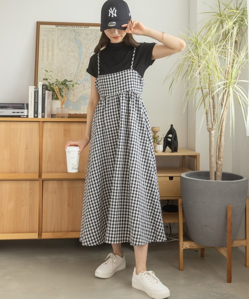 「Ada.」 キャミソールワンピース FREE ネイビー レディース_画像2