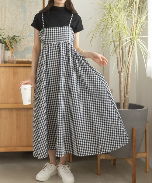 「Ada.」 キャミソールワンピース FREE ネイビー レディース_画像3