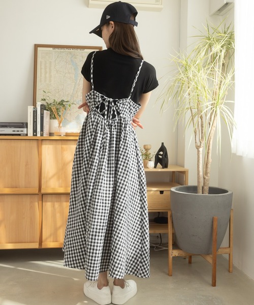 「Ada.」 キャミソールワンピース FREE ネイビー レディース_画像5