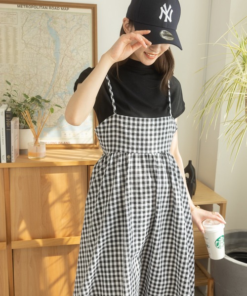 「Ada.」 キャミソールワンピース FREE ネイビー レディース_画像7