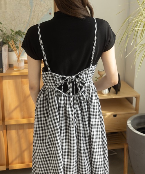 「Ada.」 キャミソールワンピース FREE ネイビー レディース_画像9