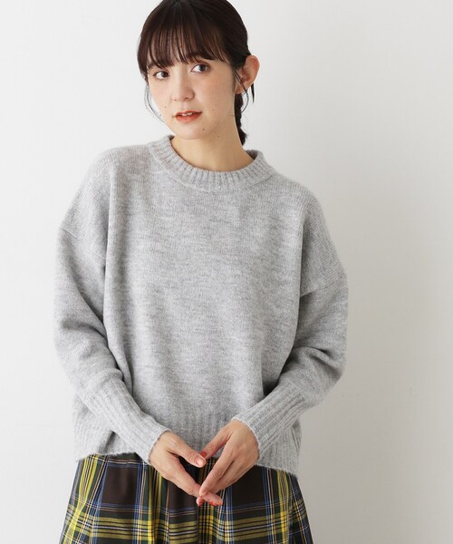 Dessin ニット セーター 「洗える」クルーネックワイドニット