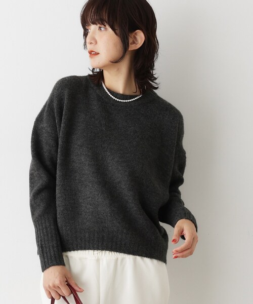 Dessin（デッサン） ニット セーター 「洗える」クルーネックワイド