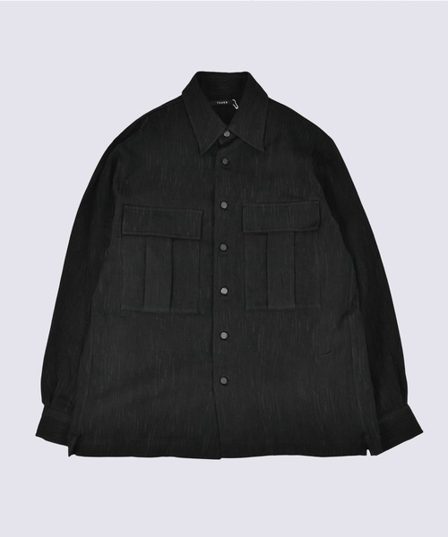 TAAKK ターク トップス 1 ブラック メンズ TAG（PORTER） ブルゾン アウター 「TAAKK/ターク」CREPE POCKET SHIRT