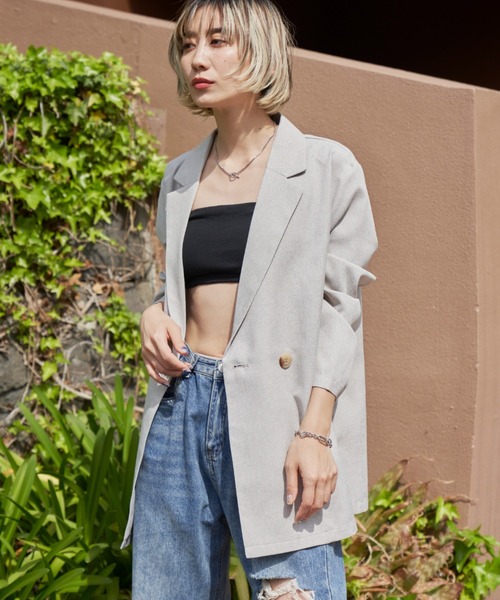 「Auntie Rosa Holiday」 テーラードジャケット FREE ベージュ レディース_画像5