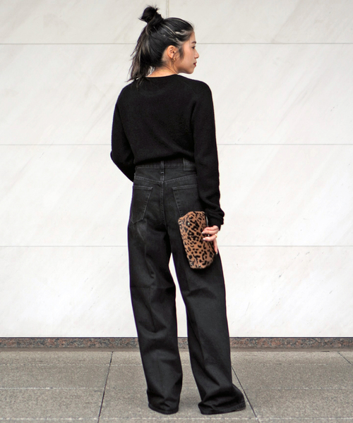 EVERYDAY I LIKE. ニット セーター カシミヤロングリブプルオーバー