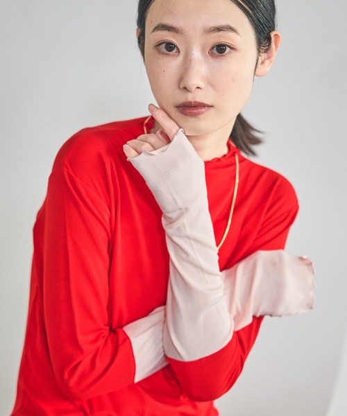 LAKOLE（ラコレ） tシャツ メローエッジハイネック長袖 / 615914